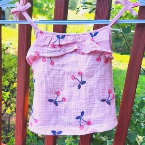 Modern Moments Girl 3T Pink Cherry tank top and shorts set *NEW*